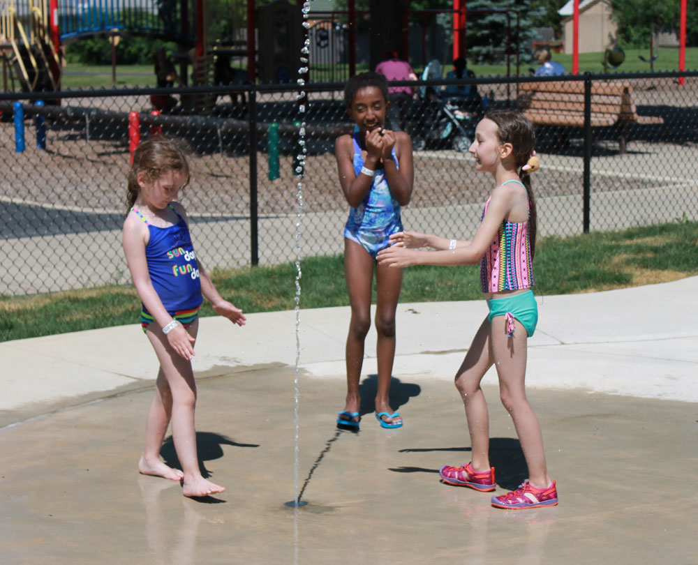 Millennium Park Splash Pad Homewood Flossmoor Park District